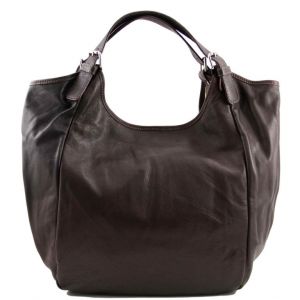 Кожаная сумка "Тренд" Red (коричневый) ― ButikLand